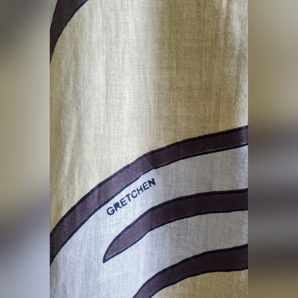 Gretchen Scott Funnel Tunic Top Cowl Neck Blue Bohemian Long Sleeves Size Large - Picture 4 of 12